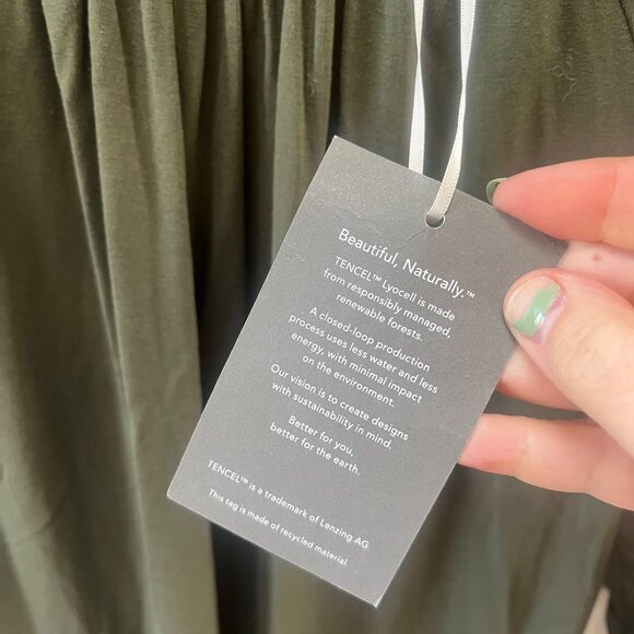 NEW Garnet Hill‎ Luna Lace-Inset Knit Dress- Sz. S. Lyocell - Picture 6 of 9